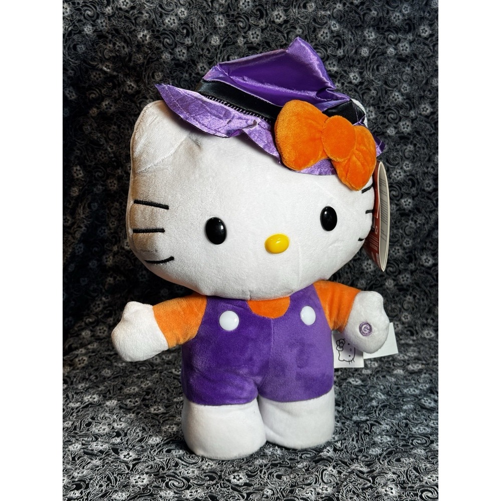 SANRIO Hello Kitty Greeter ANIMATED PLUSH Halloween  Witch 14" NWT‎ side stepper